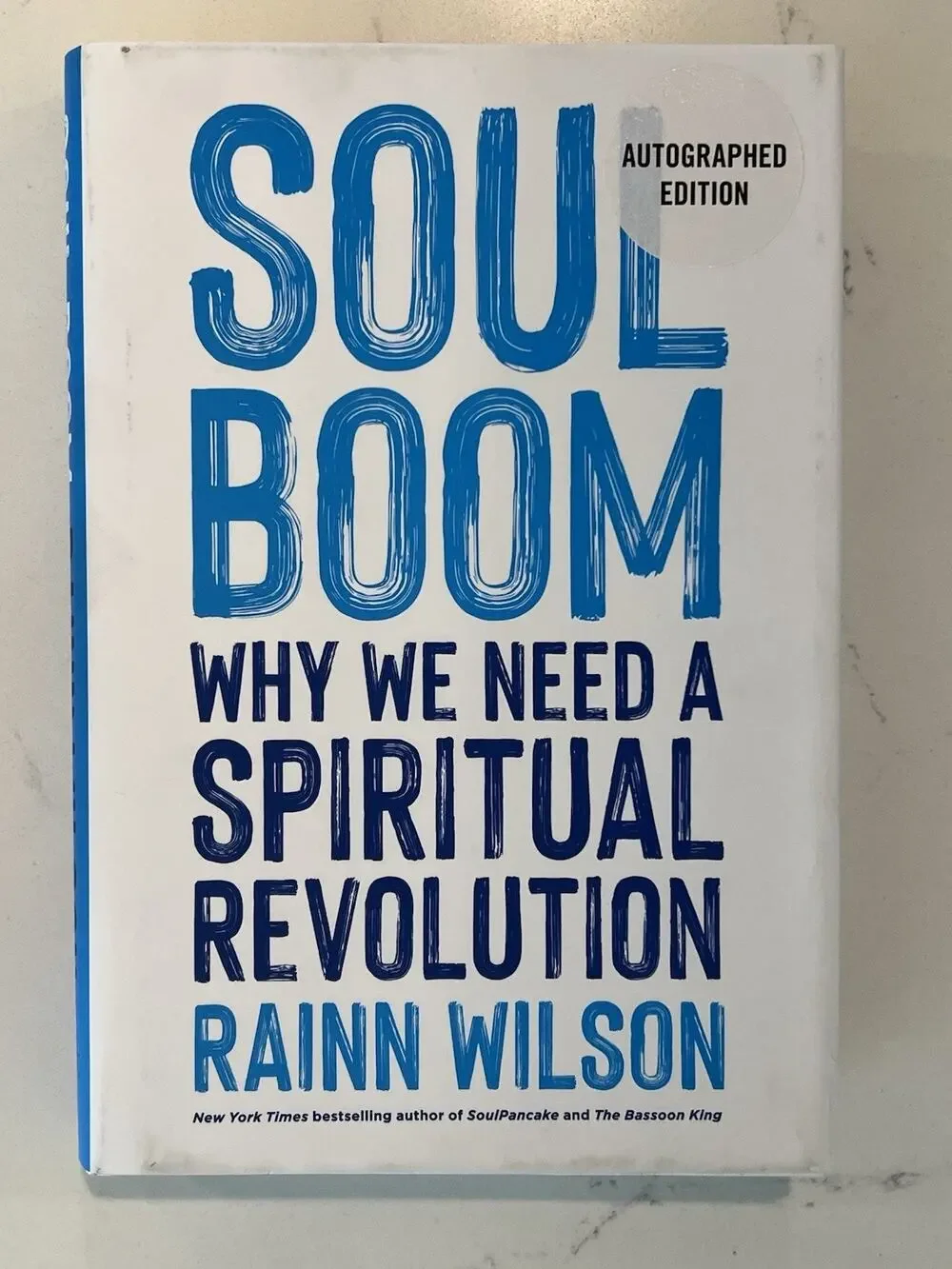 Rainn Wilson SIGNED Book Soul Boom Why We Need a Spiritual Revolution 3